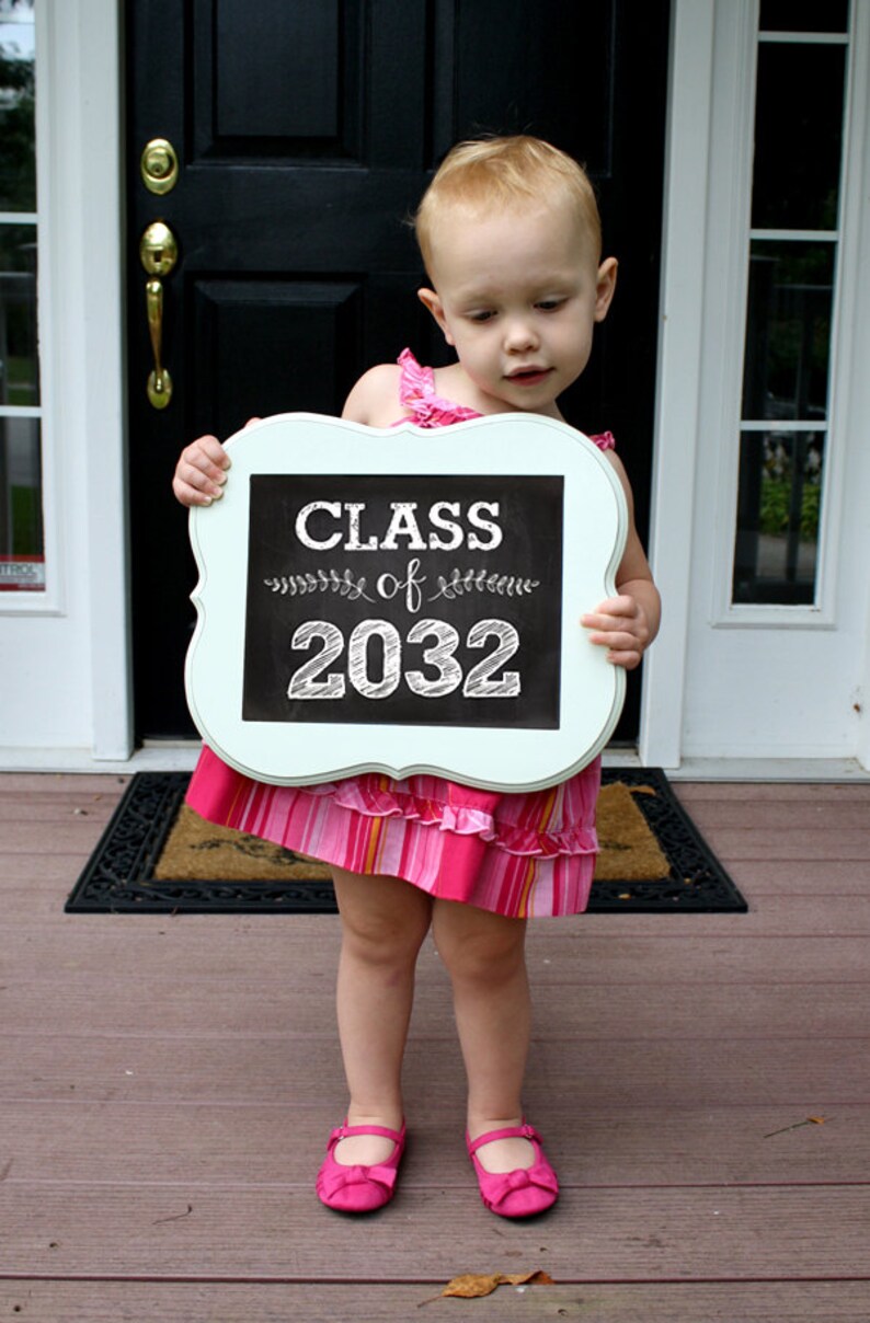 Class of 2032 Back to School Teacher Signs First Day of School Sign Teacher Signs image 1