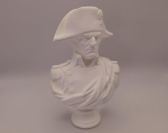 Napoleon Bonaparte Bust - Historical Figure Sculpture - French Emperor Statue - Dark Academia Decor