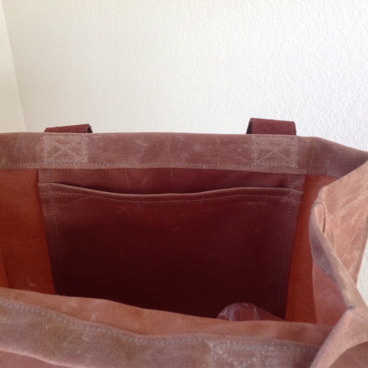 Waxed Canvas Simple Tote Waxed Canvas Shopper - Etsy