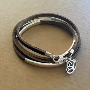 Leather wrap bracelet
