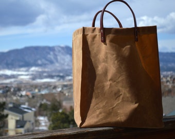 Waxed Canvas Shopper