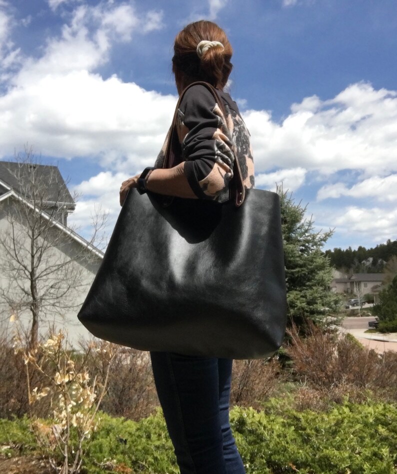 Horse Rescue Fundraiser Leather Tote Leather Bag Leather Shopper