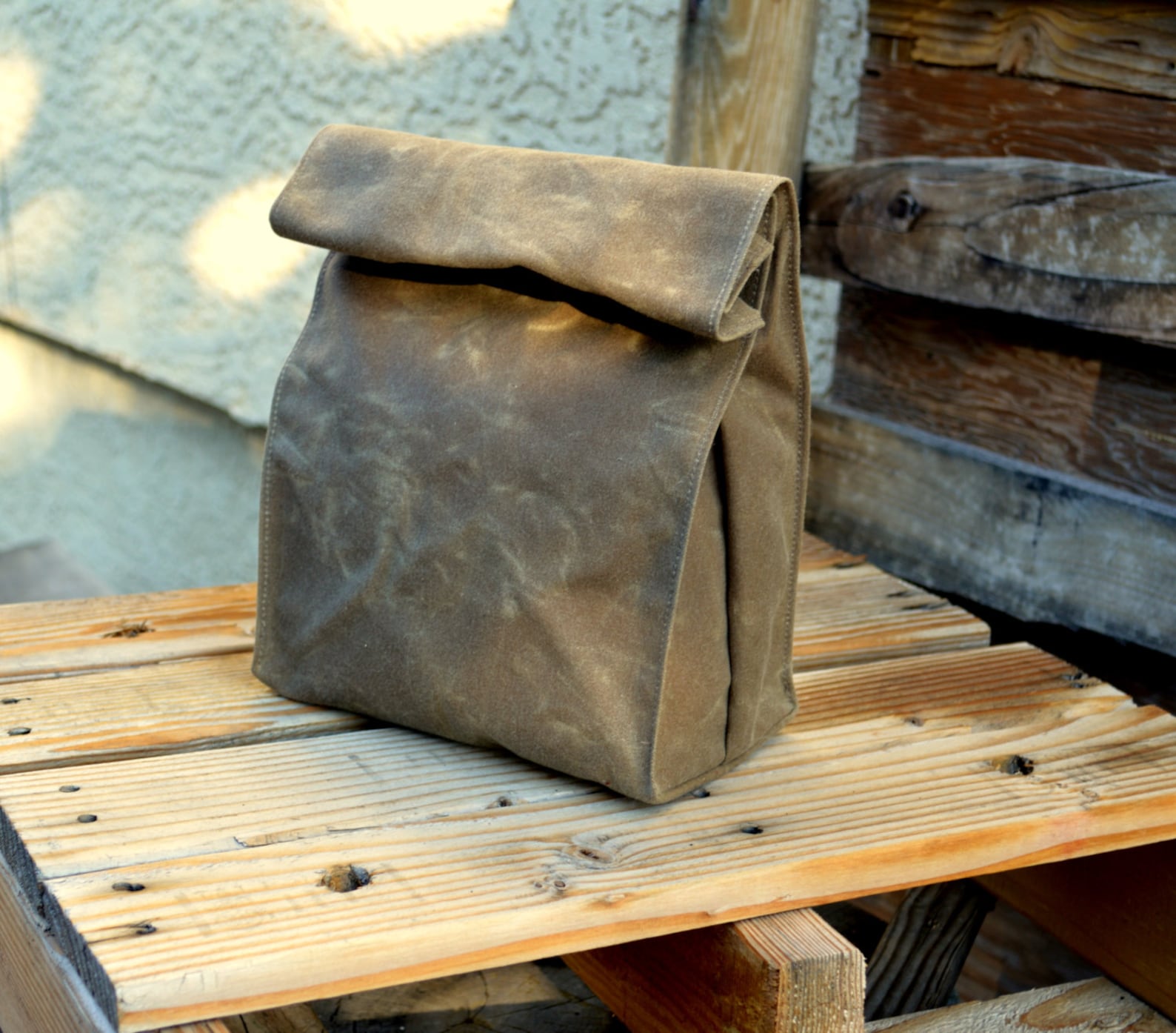 Waxed Canvas Lunch Tote Waxed Canvas Lunch Bag Etsy