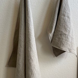 Linen Bath and Hand Towel Set: Eco-Friendly Spa Towels