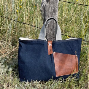 Eco-Friendly Recycled Denim Tote