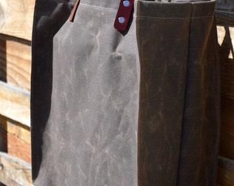 Waxed Canvas Shopper