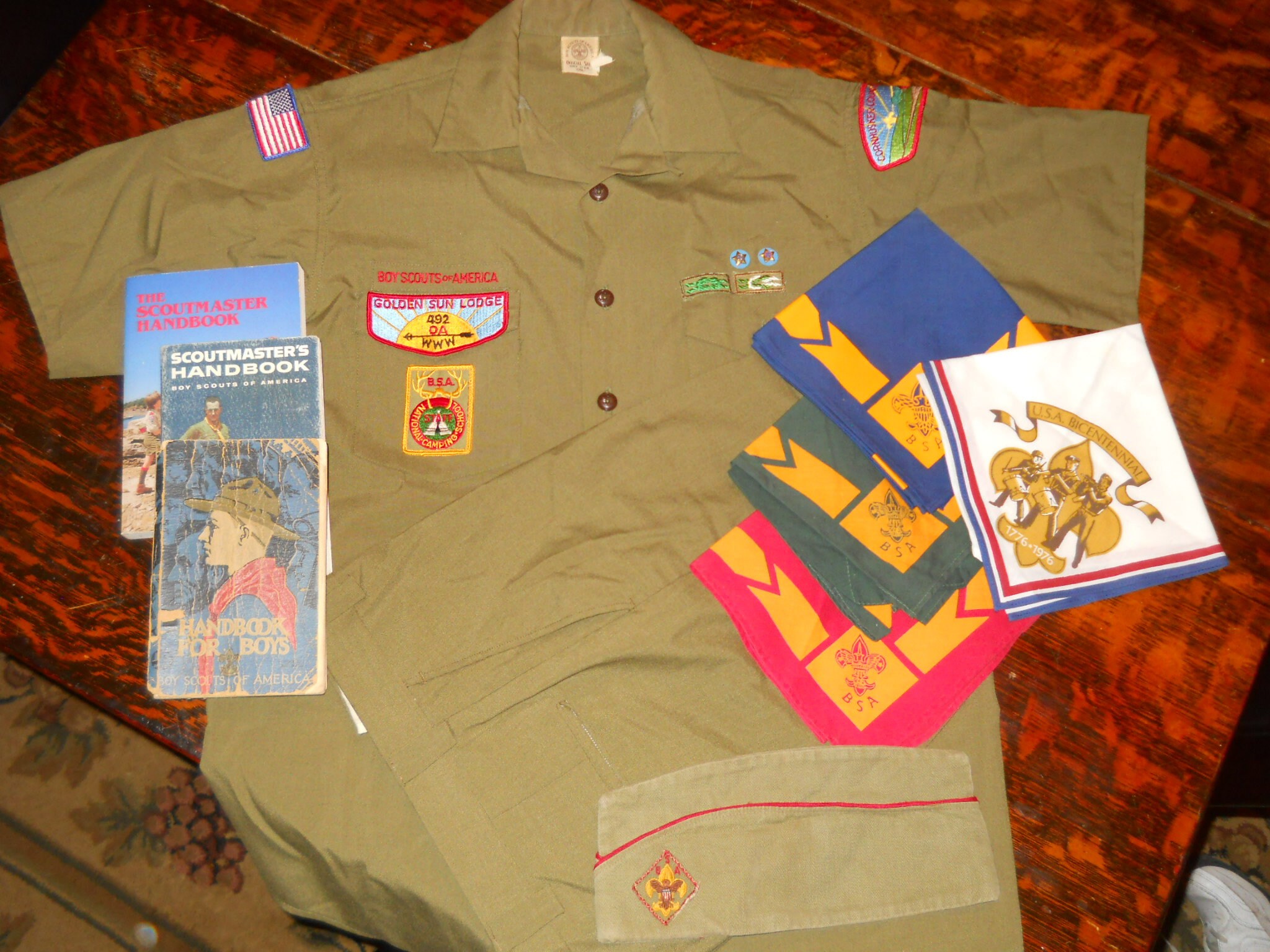Vintage Boy Scout Scoutmasters Wool Uniform Neckerchiefs and Etsy
