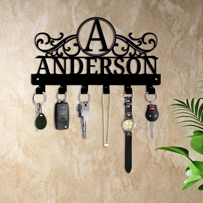 Silver Keys Holder Wall - Etsy