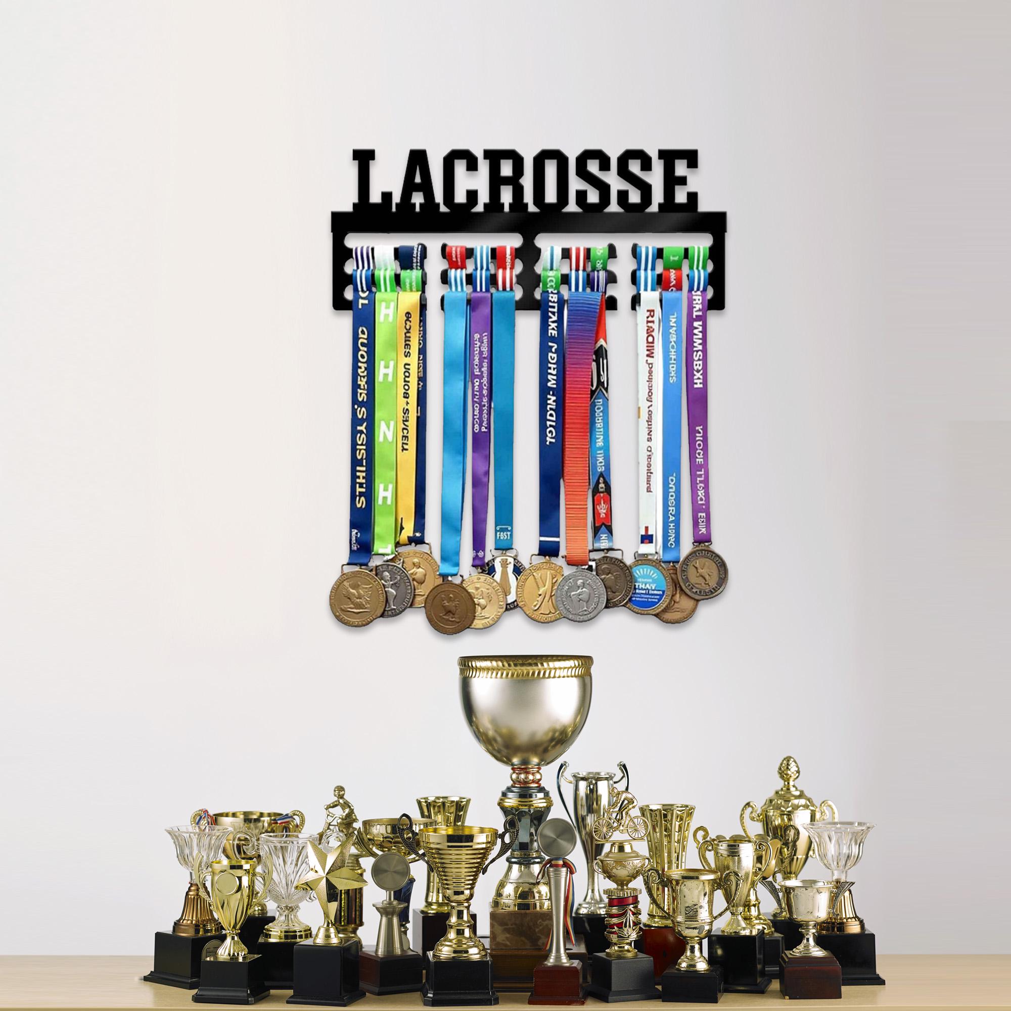 Stylish Lacrosse Medal Display Rack, Award and Ribbons, Tiered Award ...