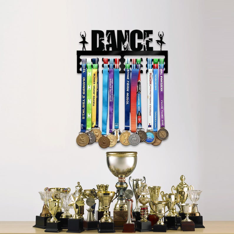 Dance Key Rack Dance Medal Hanger, Medal Display Rack, Ballet Medal Holder, Dance Wall ...