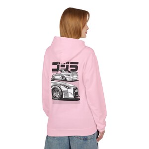 Skyline GTR Hoodie, Hakosuka R35 JDM Car Hoodie, Nissan Tuner Streetwear, Widebody Stance Enthusiast Gift image 13