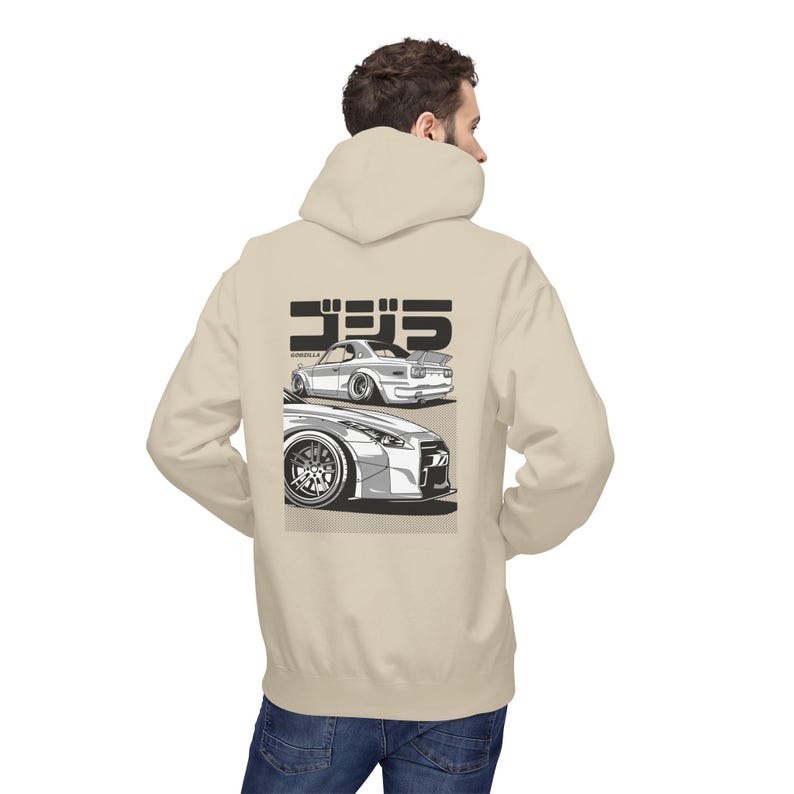 Skyline GTR Hoodie, Hakosuka R35 JDM Car Hoodie, Nissan Tuner Streetwear, Widebody Stance Enthusiast Gift image 18