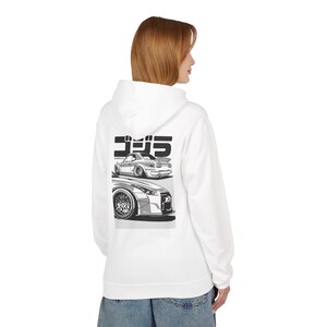 Skyline GTR Hoodie, Hakosuka R35 JDM Car Hoodie, Nissan Tuner Streetwear, Widebody Stance Enthusiast Gift image 10