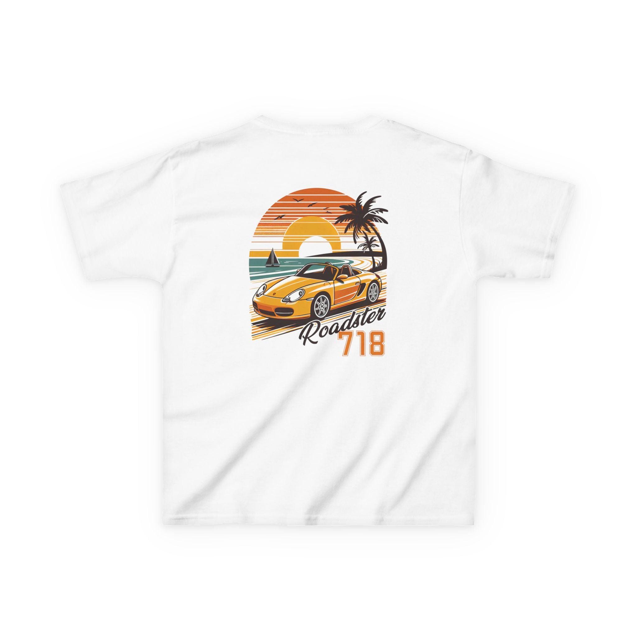 Maglietta Uomo Porsche 986 Boxster - Vista Laterale - Cotone - Legend Lines