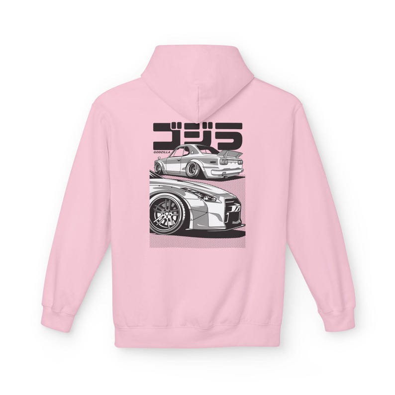 Skyline GTR Hoodie, Hakosuka R35 JDM Car Hoodie, Nissan Tuner Streetwear, Widebody Stance Enthusiast Gift image 8