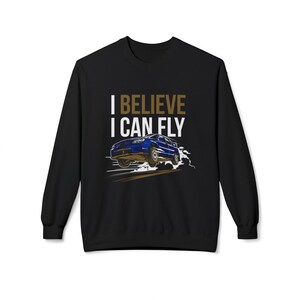 I Believe I Can Fly Sweatshirt, Subaru WRX Rally Crewneck, AWD Turbo JDM Racing, Car Enthusiast Gift Bild 1