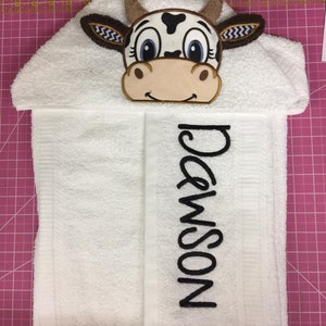 306 Hooded Towels Moo Cow image 2