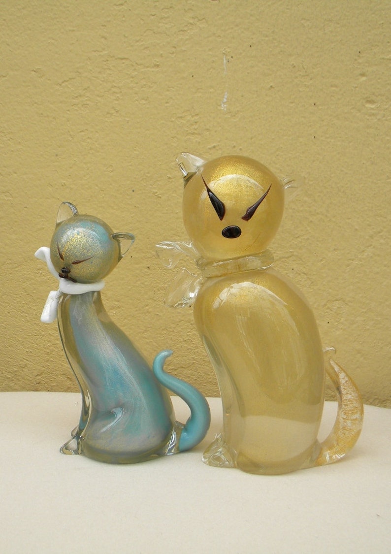 ALFREDO BARBINI Salviati & Co Midcentury Murano Glass CAT Etsy UK
