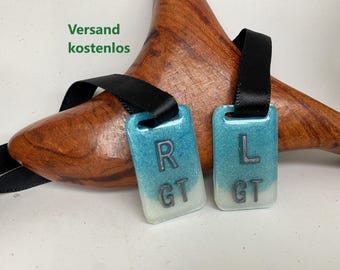 Bleibuchstaben, Röntgenmarker, XrayMarker, Röntgenbuchstaben mit Initialien.