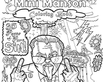Libro para colorear - Mini Manson