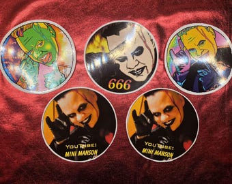 Paquete de 5 pegatinas - Mini Manson