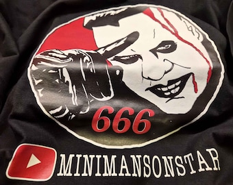 Camiseta negra grande - Mini Manson