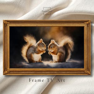 Eichhörnchen in Liebe Samsung Rahmen TV Art, Romantische TV Art Dekor (Digitaler Download)