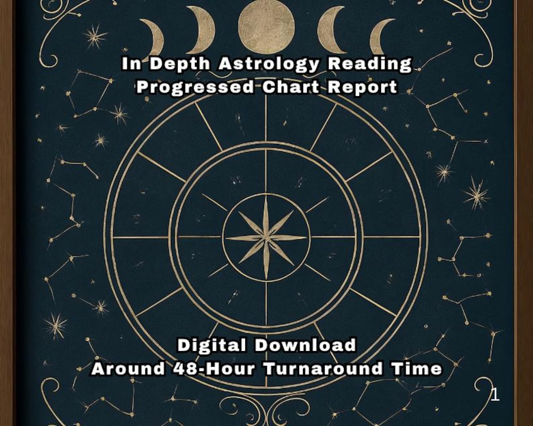 Astrological Progressed Chart Reading Astrology Reading Etsy