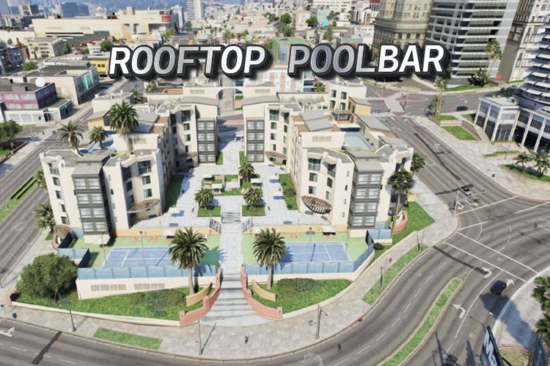 ROOFTOP POOL BAR | Fivem | Mlo | Optimized| Roleplay | High Quality ...