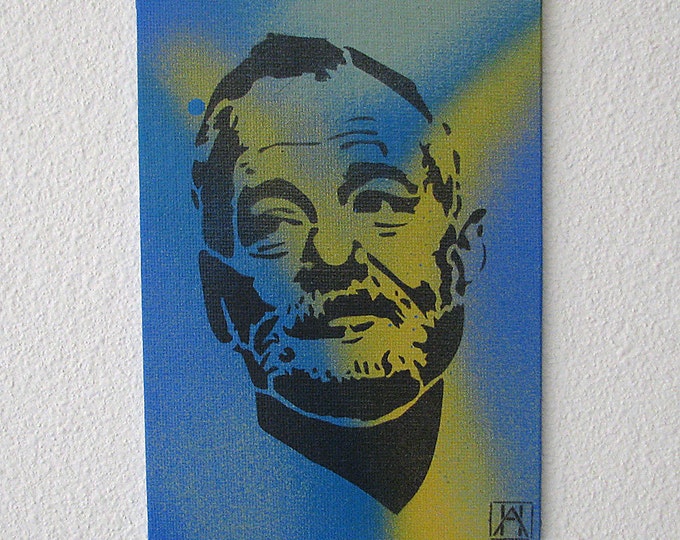 Bill Murray Stencil: Adding Humor and Personality to Your Space 30 Bill Murray Multilayer Graffiti Stencil Art on Canvas Board 5x7 - Etsy