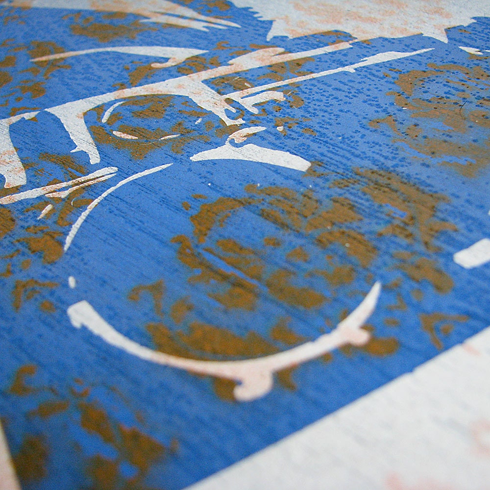 Spray Paint Painting Ghetto Blaster Multilayer Graffiti Stencil Art on