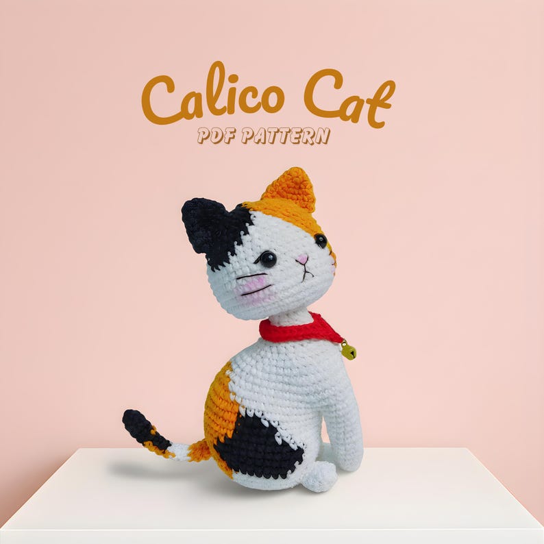 Toy Cat Amigurumi Crochet Pattern Sitting – Intermediate Friendly ...