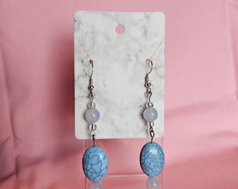 Pendientes azules