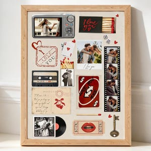 Personalized Photo Matchbox Art Frame, Romantic Keepsake Gift