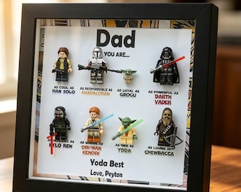 Personalized Star War Frame,2026 Fathers Day Gift, Personalized SuperDad Frame with Kids Name,Gift For Dad,Grandpa Gift