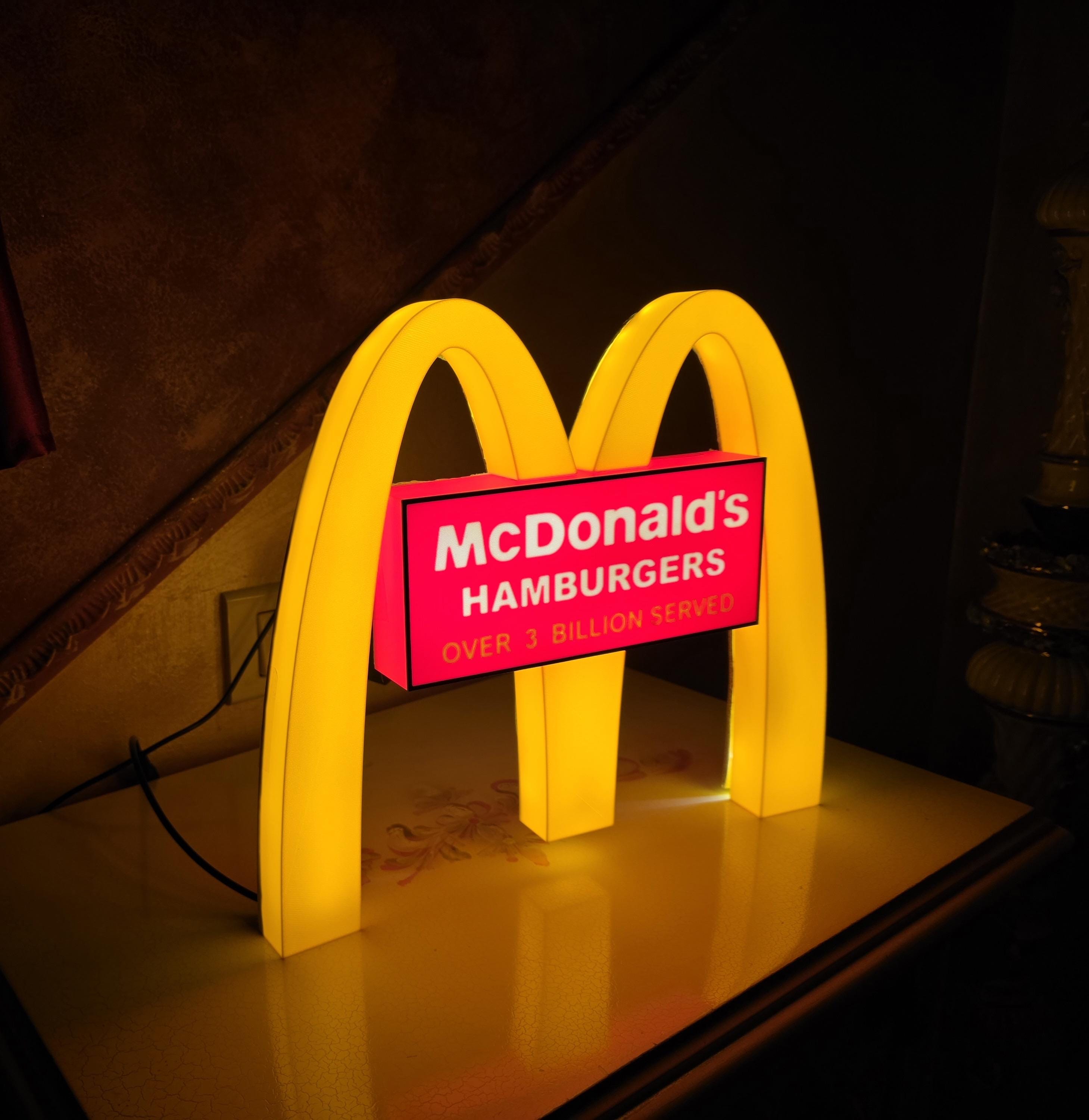 Mcdonalds Lighted Sign - Etsy