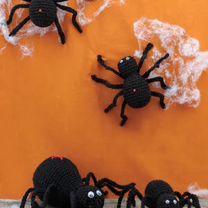 Crochet Spider Pattern PDF, Halloween Amigurumi Plush, Spooky Spider Plushie, DIY Fall Decor, Digital Download Pattern