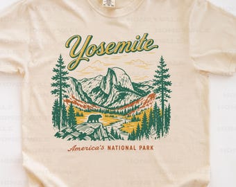 Yosemite Shirt, USA National Park Tshirt, Comfort Colors USA Travel Tee, America Hiking T-shirt, California Nature T Shirt