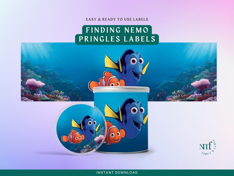 Finding Nemo Wrapper – Printable Snack Label – Kids Birthday Party ...
