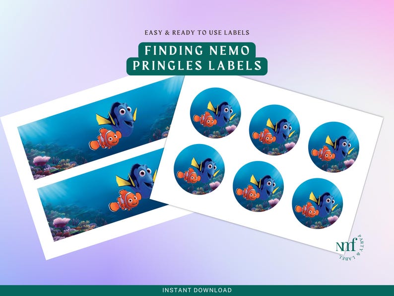 Finding Nemo Wrapper – Printable Snack Label – Kids Birthday Party ...