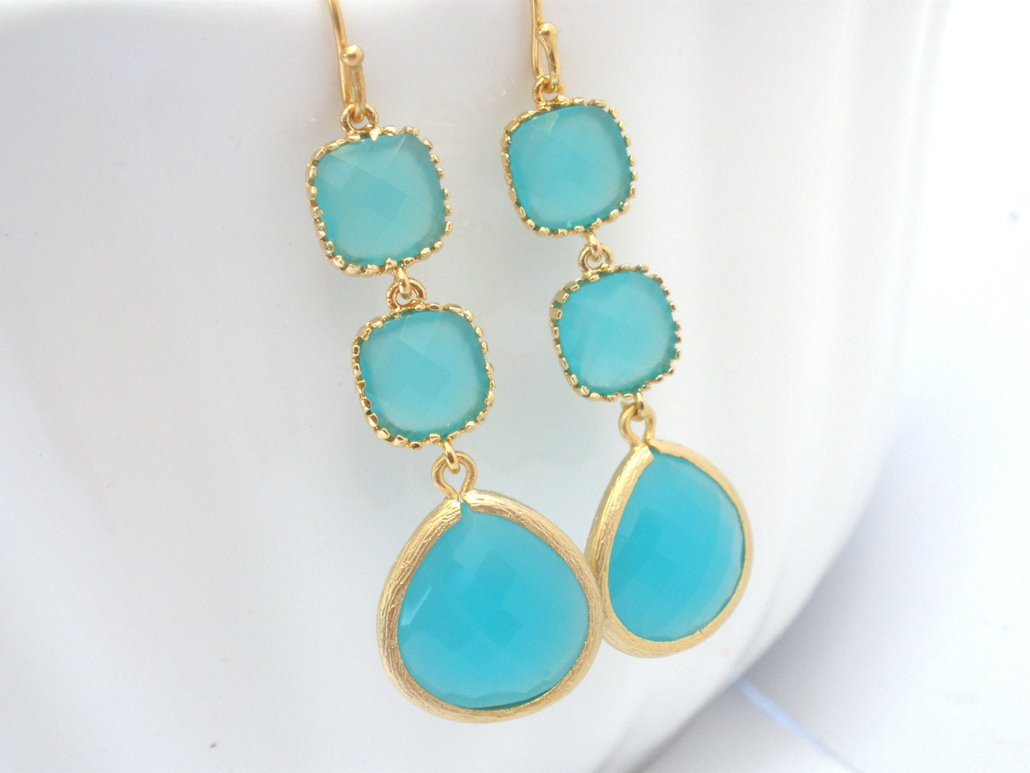 WATERSIDE EARRINGS, ALBA BLUE