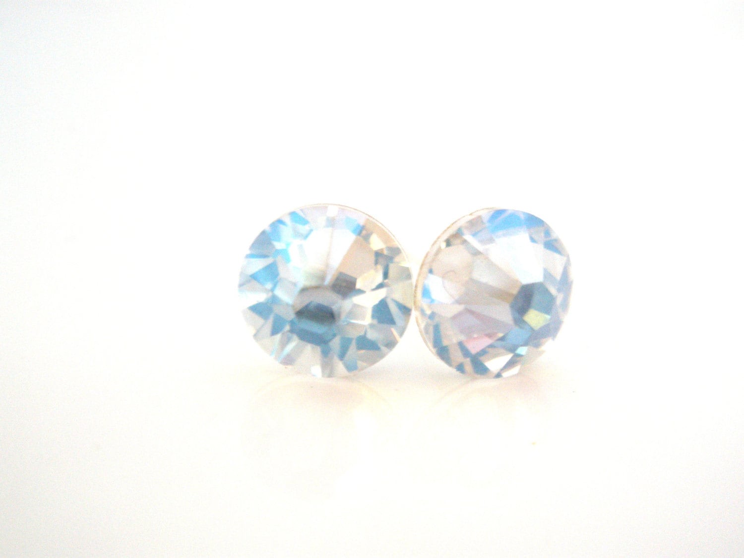 Swarovski Crystal Stud Earrings Crystal Earrings Crystal - Etsy
