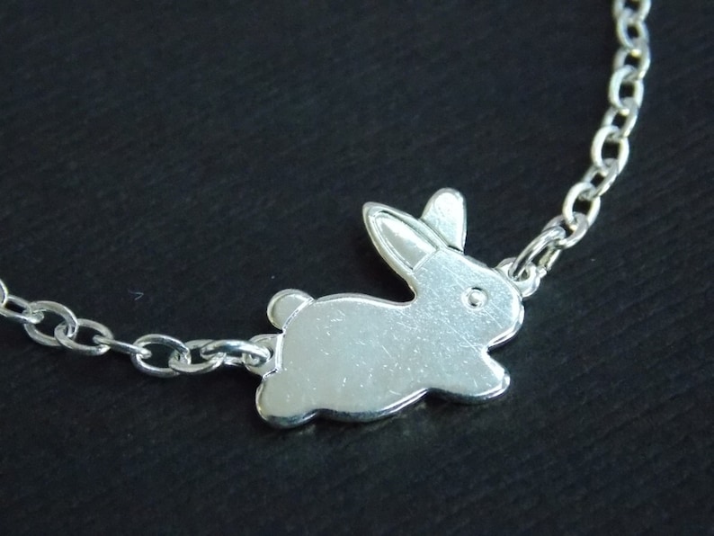 Silver Bracelet Rabbit Bracelet Bunny Bracelet Silver Etsy