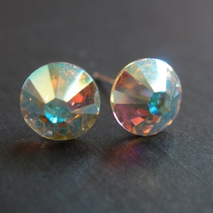 Swarovski Crystal Stud Earrings Crystal Earrings White - Etsy
