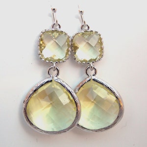 Yellow Earrings, Silver Earrings Citrine, Jonquil, Bridesmaid Jewelry, Wedding Jewelry, Bridesmaid Earrings, Bridal Jewelry, Bridesmaid Gif