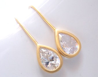 Crystal Earrings, Bridesmaid Earrings, Glass Earrings, Gold, Bridesmaid Earrings, Bridesmaid Jewelry, Crystal Jewelry, Bridesmaid Gift