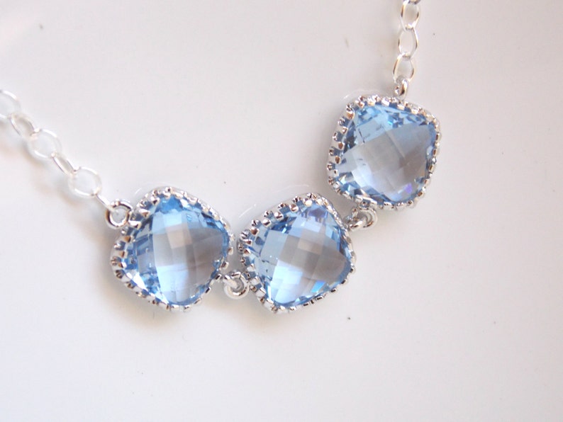 Light Blue Earrings, Aquamarine, Soft Blue, Light Sapphire, Periwinkle, Dusty Blue, Wedding Jewelry, Bridesmaid Earrings Silver, Friend Gift image 5