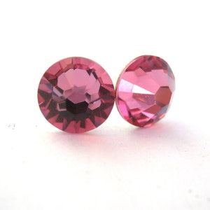 Pink Stud Earrings, Crystal Earrings, Post, Swarovski Crystal, Rose Crystal Earrings, Pink Earrings, Bridesmaid Earrings, Bridesmaid Gifts