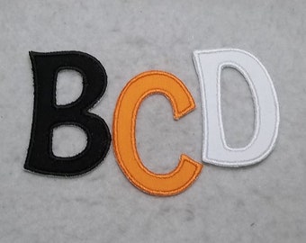 Aloha Font 4 inch Upper Case Letter (single) MADE to ORDER - Choose COLOR and Letter - Iron on Applique Patch z 9185