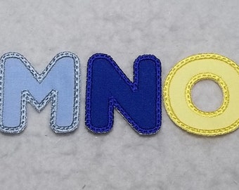 Lil Bit Font 2 inch Upper Case Letter (single) MADE to ORDER Choose COLOR and Letter - iron on Applique Patch z 6767